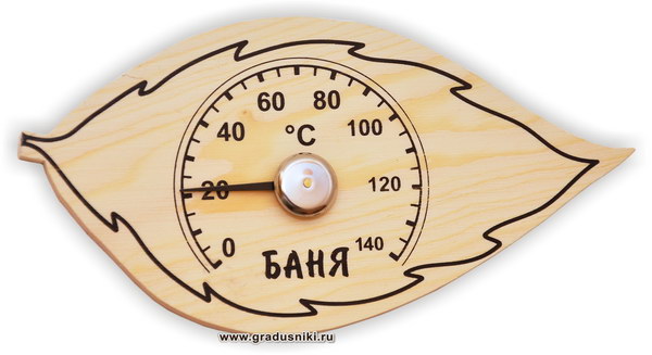 Термометр для бани и сауны ТБС-61 «Листик»